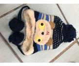 Touca Gorro Urso Ursinho Peluciada Interna Infantil Menino