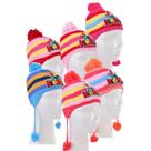 Touca infantil crochê colorida 20 x 17 cm wincy