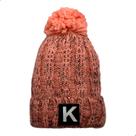 Touca Infantil De 7 a 12 Anos Forrada Antialérgica 15,5x25cm Tricô Poliéster Macio Com PomPom 5281