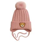 Touca infantil gorro pompom ursinho forrada de pelinho de lã menino e menina criança juvenil Touca infantil gorro pompom ursinho forrada de pelinho de lã menino e menina criança juvenil
