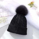 Touca Infantil/Juvenil Trançada com Pompom Forrada Quentinha.