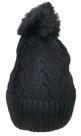 Touca Inverno Feminina Forrada lisa Grosso Pompom para Frio