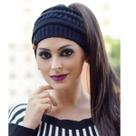 Touca Inverno Gorro de Lã Feminina Com Furo Para Rabo De Cavalo Touca Inverno Gorro de Lã Feminina Com Furo Para Rabo De Cavalo
