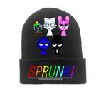 Touca Lã Infantil Personagem Sprunki Divertida Colorida