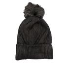 Touca Lisa De Lã Forrada Pelinho Adulto Feminina Com Pompom Proteção Frio Inverno Quentinha