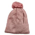 Touca Lisa De Lã Forrada Pelinho Adulto Feminina Com Pompom Proteção Frio Inverno Quentinha