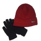 Touca Masculina Sport Com Forro Pelinho Para Inverno+Luva Lã