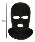 Touca Ninja Balaclava 3 Furos Motoqueiro Cor Preta