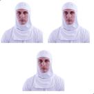 Touca Ninja Branca Balaclava Capuz Frigorifico Cozinha Industrial 3 Unidades