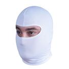Touca Ninja Branca e Preta Gorro Motoqueiros e Ciclistas Lisa Balaclava Para Frio