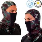 Touca Ninja Mascara Paintball Tatica Militar Balaclava Moto Proteção Térmica UVA UVB Dry Fit Frio