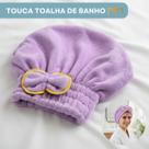 Touca Para Secar Cabelo Premium Secagem Rápida Confotável Alta Absorção Ultra Macio