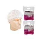Touca sanfonada branca derma-plus c/ 100 un