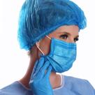 Touca Sanfonada Premium pct 100 unidades Azul Royal - ProtDesc