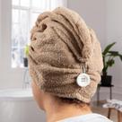 Touca Seca Cabelo 100% Algodão Camurça- pós banho touca secadora