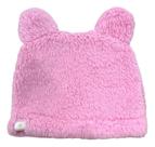 Touca Teddy Dupla Face com Orelhinhas Fofotinhos - Rosa Claro - Menina