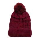 Touca Tricô de Lã com Pompom Adulto Gorro Inverno Forrada