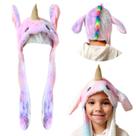 Touca Unicórnio Infantil Supermacia Aconchegante Gorro Pelúcia Fofo E Divertido