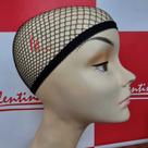 Touca wig cap furada cor preta