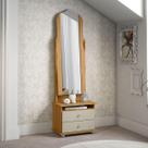 Toucador com 2 Gavetas Espelho Delta Cinamomo Off White