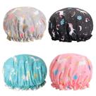 Toucas de banho Tbestmax Unicorn para mulheres e meninas, pacote com 4