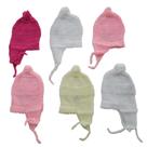 Touquinha de lã bebê kit com 3 gorros lã