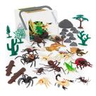 Toy Animal Bucket Terra da Battat Bugs & Reptiles 60 peças