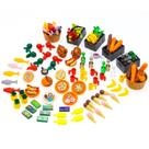 Toy BloxBrix City-Friends Brick-Food-Pieces 180 unidades com extra