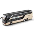 Toy Bus Alloy Alloy de dois andares em escala 1:30 para meninos, cor dourada Toy Bus Alloy Alloy de dois andares em escala 1:30 para meninos, cor dourada
