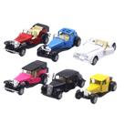 Toy Car Farfi Pull-back 1/64 Mini, liga leve de 8,5 cm para crianças, 6 unidades