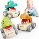 Toy Car MOONTOY Dinosaur para crianças de 1 a 3 anos com Press and Go
