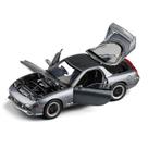 Toy Car Qian Scale 1:32 Scale Mazda Rx7, carro esportivo, liga e plástico