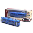 Toy Car Train Tram Diecast Music Developmental Kids Blue