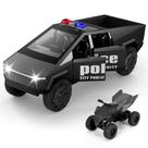 Toy Cybertruck ZOCBOYO Metal fundido sob pressão à escala 1/24 com som e luz
