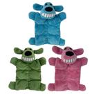 Toy Dog Toy Multipet Loofa Squeaker Mat, 15 cm, pacote com 3 Toy Dog Toy Multipet Loofa Squeaker Mat, 15 cm, pacote com 3