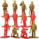 Toy Figures U. S. Toy Firefighter, pacote com 12 unidades para crianças a partir de 3 anos Toy Figures U. S. Toy Firefighter, pacote com 12 unidades para crianças a partir de 3 anos