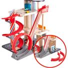 Toy Garage Hape Gearhead Stunt com 2 carros, mais de 36 milhões de crianças, 50 x 59 x 40 cm