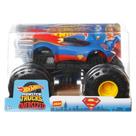 Toy Hot Wheels Monster Trucks Superman fundido sob pressão de grandes dimensões
