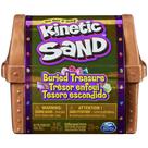 Toy Kinetic Sand Hidden Treasure com 170 g de areia, baú, chave e 3 moedas
