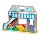 Toy Melissa & Doug GO Tots Wooden Schoolyard Cumble com 4 discos