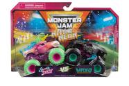 Toy Monster Jam Nitro Neon Sparkle Smash versus Max-D em escala 1:64 Toy Monster Jam Nitro Neon Sparkle Smash versus Max-D em escala 1:64