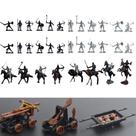 Toy Odowalker Knight & Horses Soldier Middle Ages x42