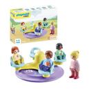 Toy Playmobil 1.2.3 Number-Merry-Go-Round com 4 figuras