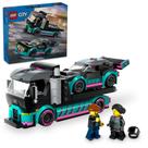 Toy Playset LEGO City Race Car e caminhão transportador de carros 60406