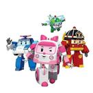 Toy Robot Car Poli para crianças, 4 peças Transform Vehicle em escala 1:4