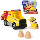 Toy Rubble Dump Truck Paw Patrol Fire Rescue com personagem 3+ Toy Rubble Dump Truck Paw Patrol Fire Rescue com personagem 3+