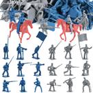 Toy Soldier LoveStown Civil War 82 unidades com cavalos montáveis para crianças