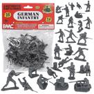 Toy Soldiers BMC CTS WW2: Infantaria alemã, 32 unidades, cinza, 6 cm de altura