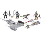 Toy STAR WARS Mission Fleet Mando's N-1 Starfighter +4 figuras