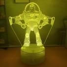 Toy Story com luz noturna 3D Woody Buzz Lightyear Alien